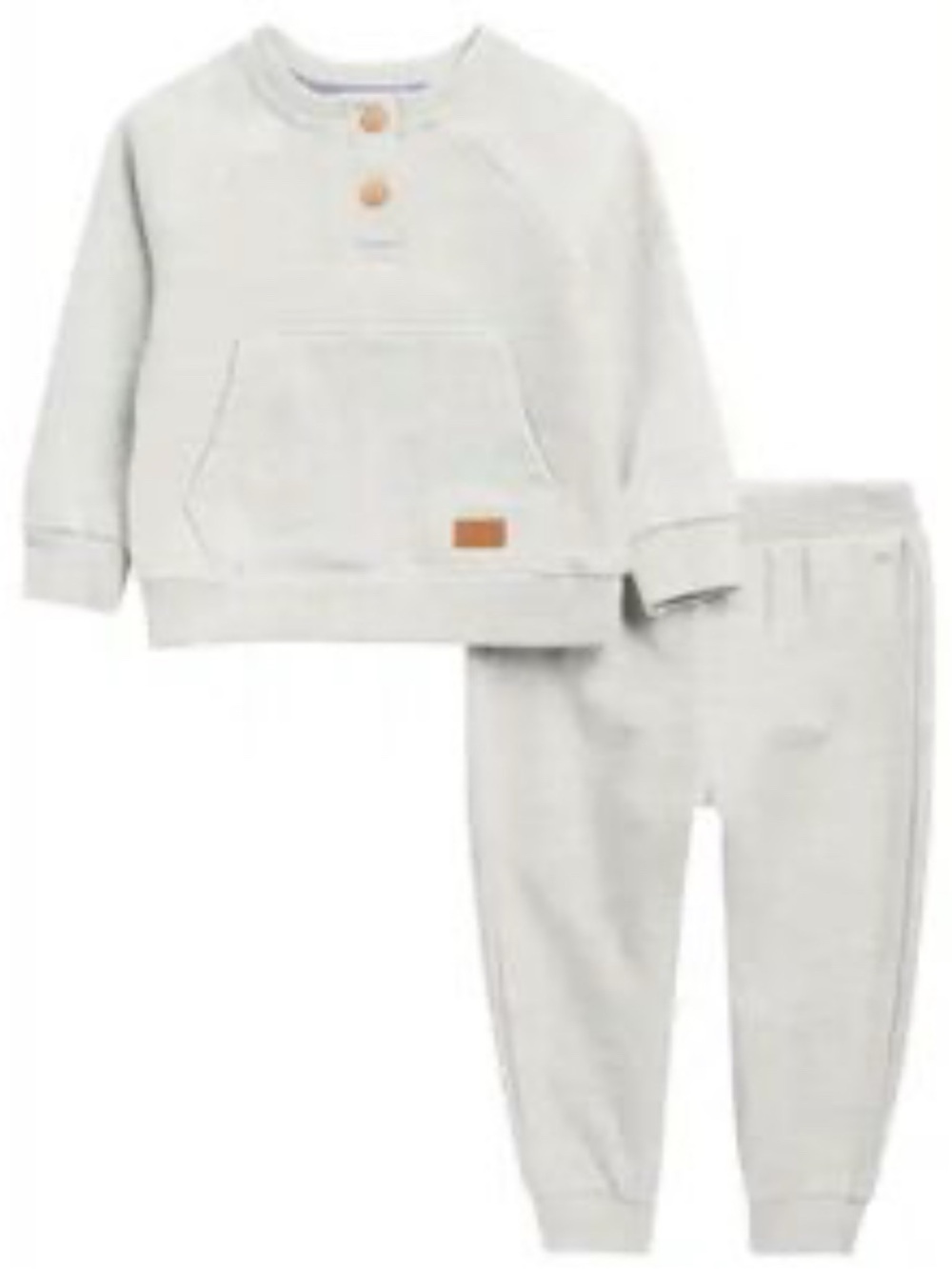 7 For All Mankind 2-piece sweatshirt and jogger set in heather gray size 24M